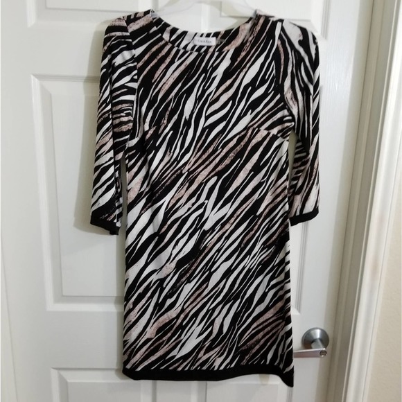 Calvin Klein zebra animal print sheath dress‎ - Picture 1 of 4